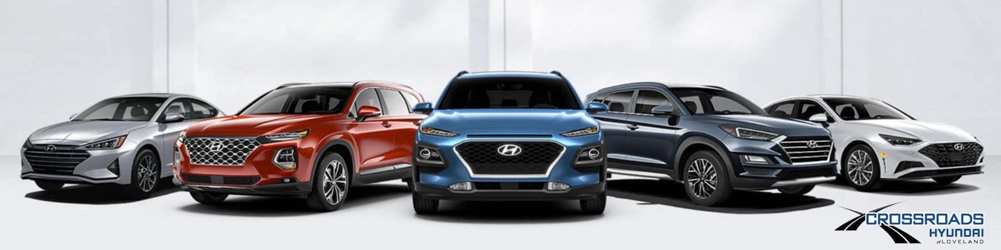 row of hyundai cars