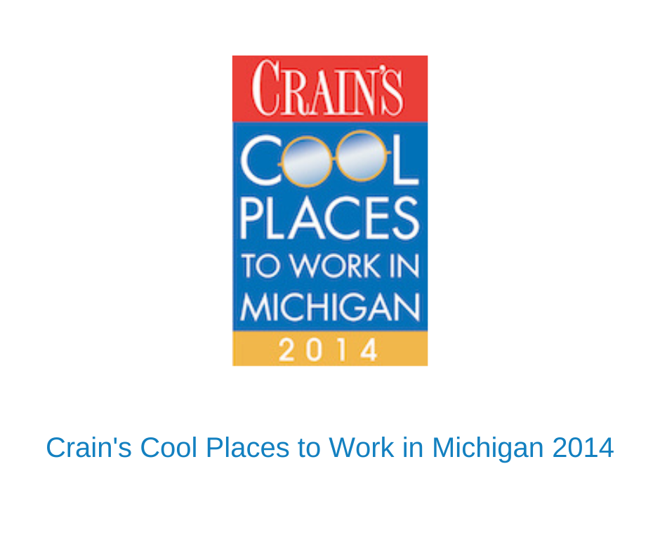 Crain's Cool Places to Work in Michigan 2014