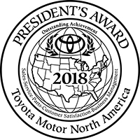Photos of Toyota of North Miami's awards.