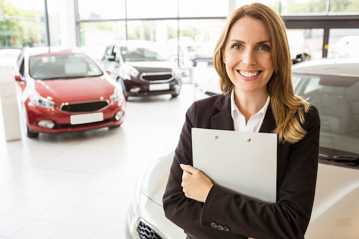 Toyota South Atlanta sales woman on the floor