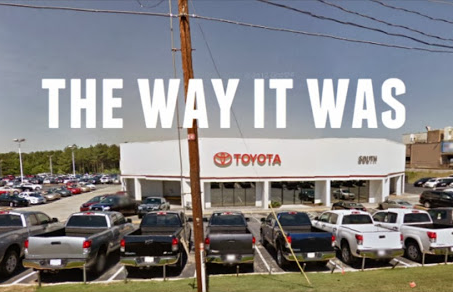 Pictures of the updated store front at Toyota South Atlanta 